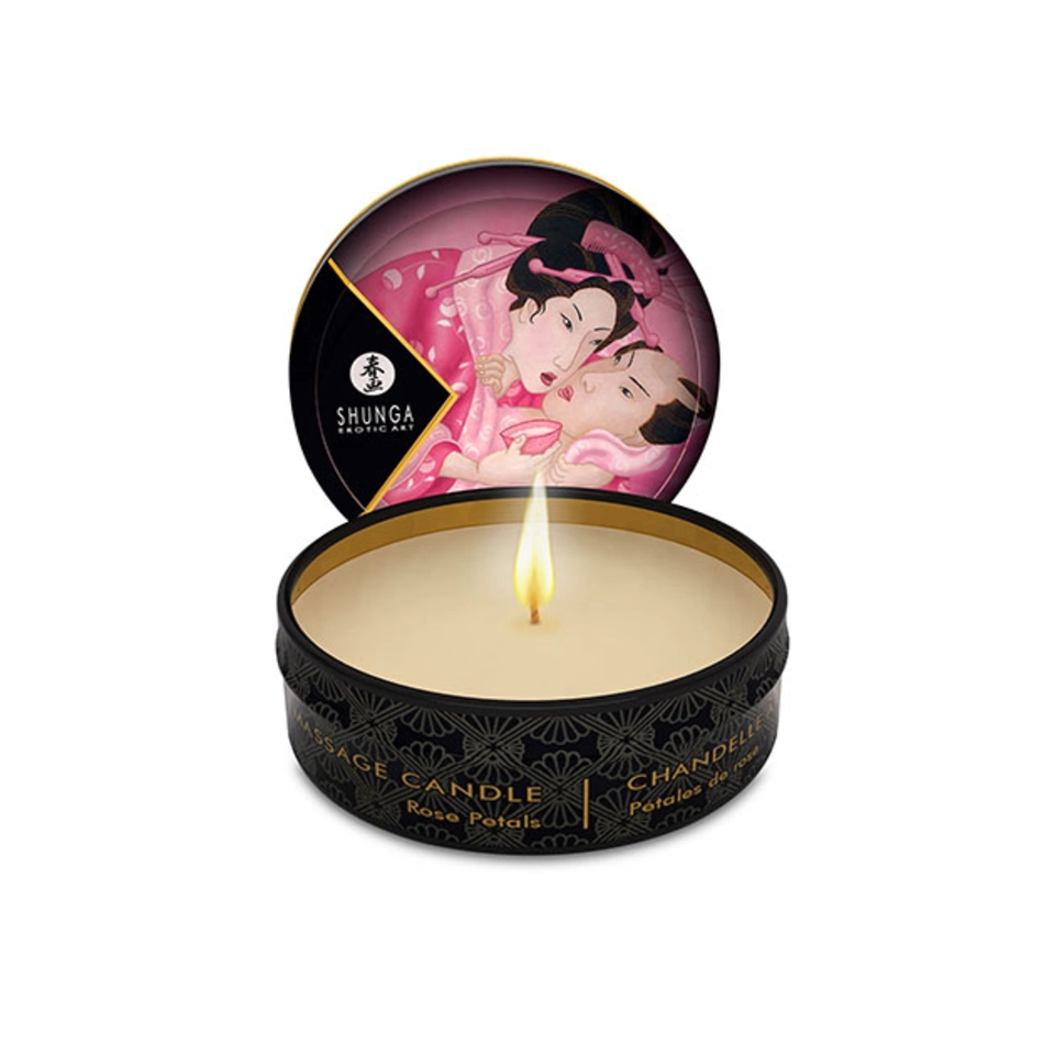 Shunga Rose Petals Vela de Massagem Mini