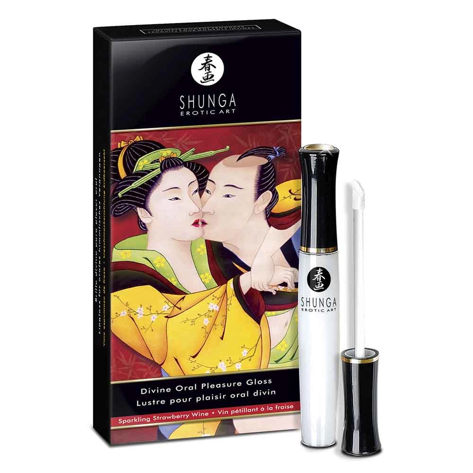 Shunga Divine Oral Pleasure Sparkling Strawberry Wine Gloss