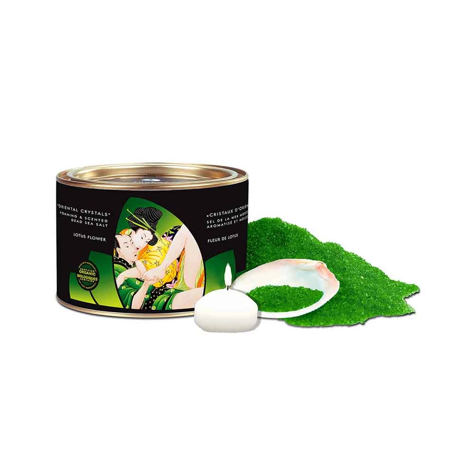 Shunga Oriental Crystals Lotus Flower Sali da Bagno Bio