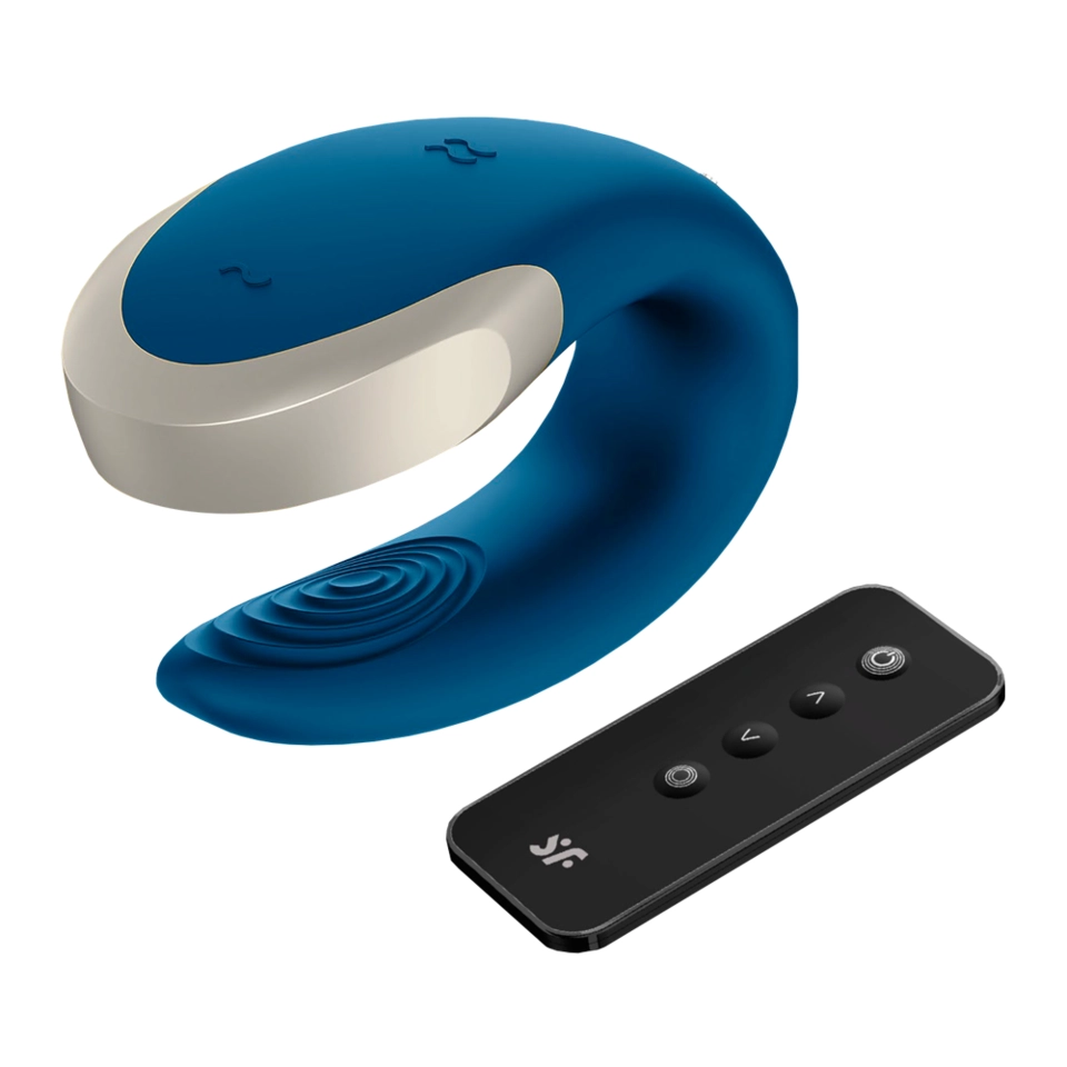 Satisfyer Double Love Blau Paarvibrator