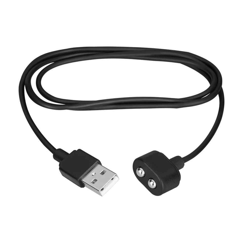 Cavo di Ricarica Magnetico Nero con Spina USB per Satisfyer 3
