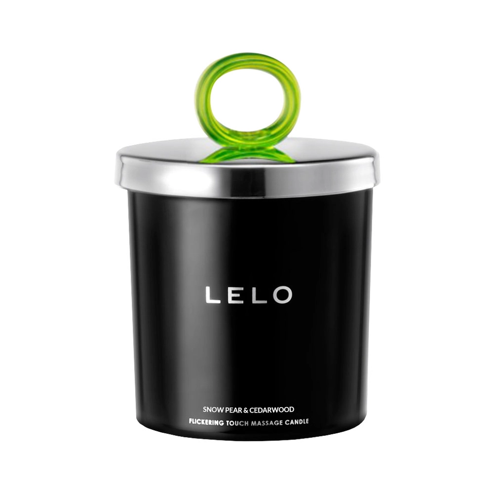 Lelo Pêra de Neve e Madeira de Cedro Vela de Massagem