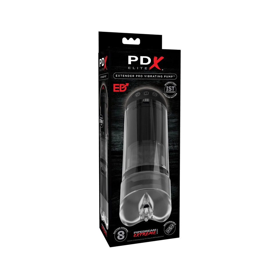 Pdx Elite Extender Pro Vibrating Pump Masturbatore effetto Risucchio 2