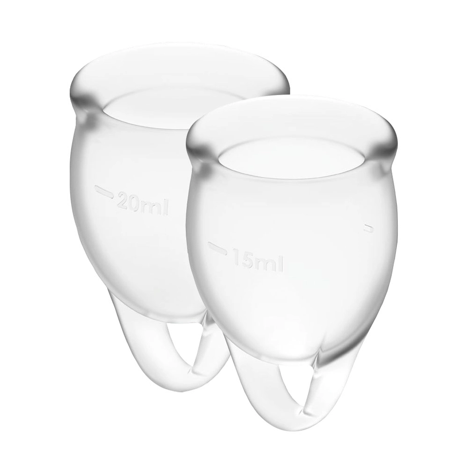 Satisfyer Feel Confident Transparente Copa Menstrual
