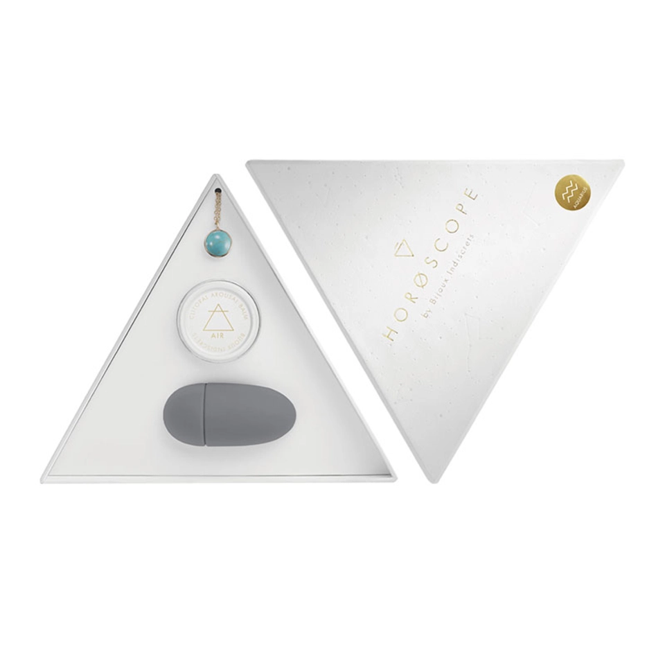 Bijoux Indiscrets Horoscope Aquário Kit de Pedra Zodiacal, Bálsamo e Vibrador de Dedo 4