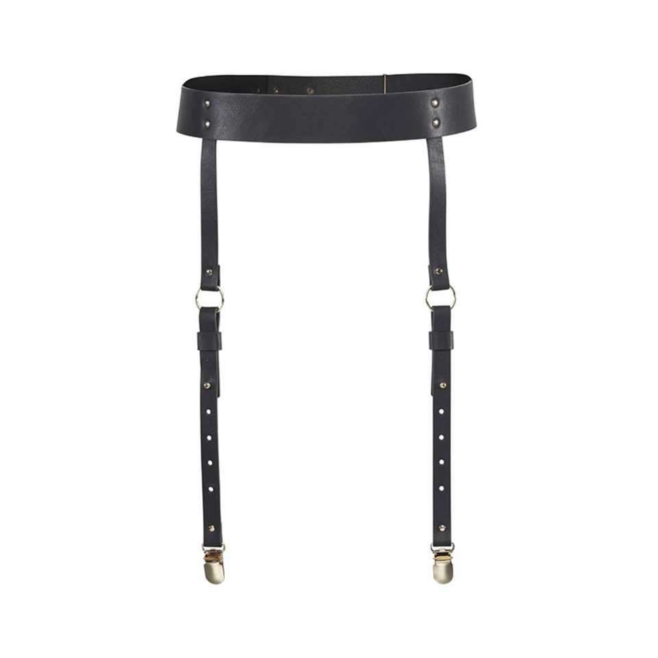 Bijoux Indiscrets Maze Suspender Belt Black