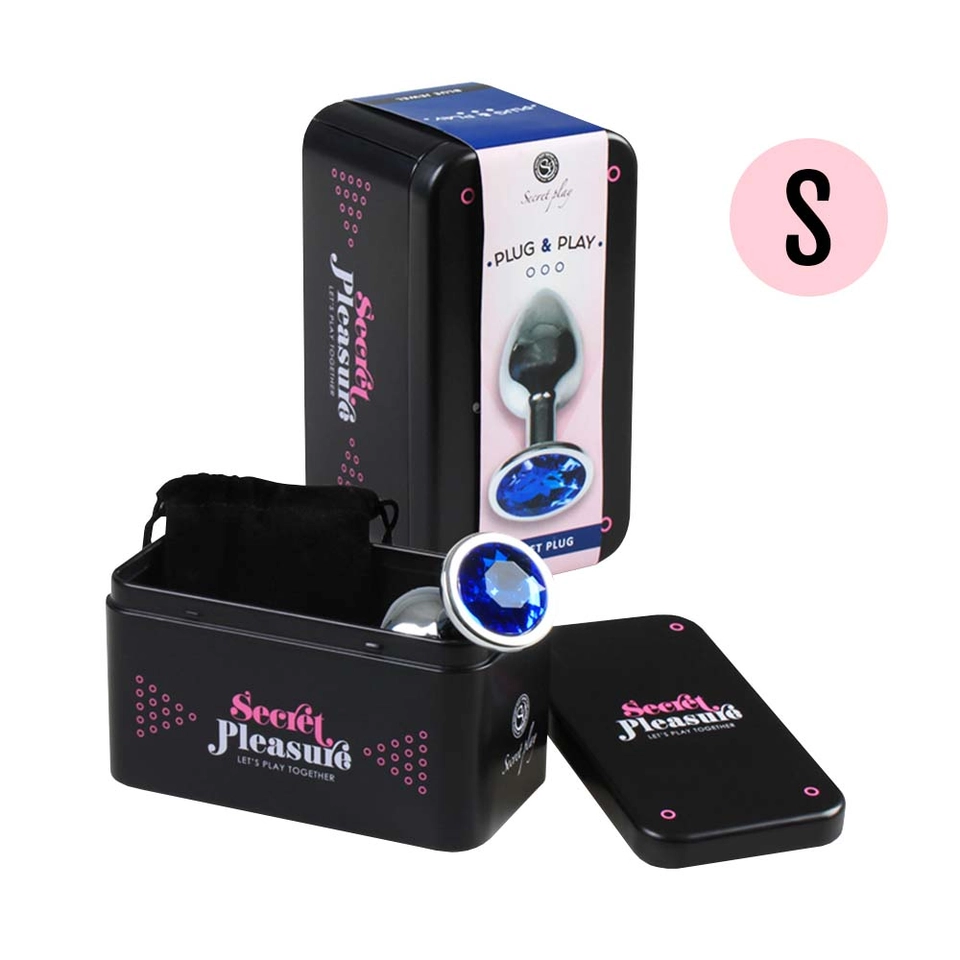 Secret Play Secret Pleasure Plug & Play Plug Taille S Couleur Bleue Boîte